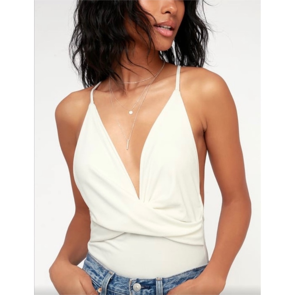 Lulus White Tank Top Bodysuit
